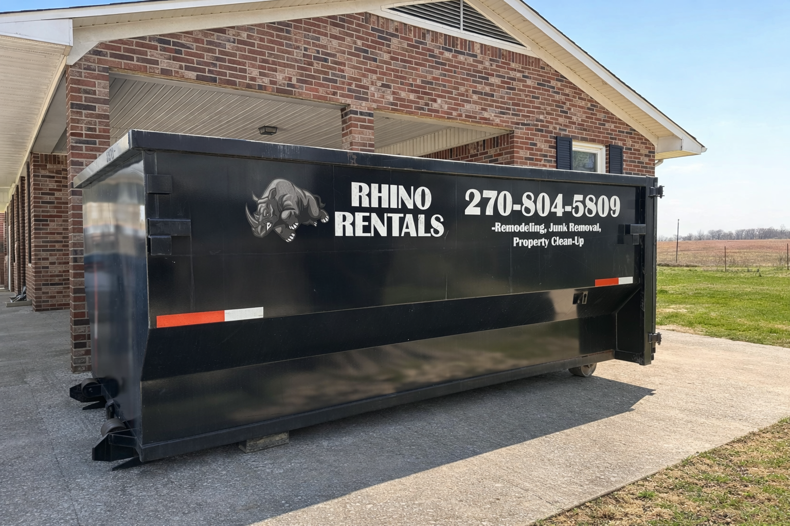 Rhino Rentals Roll Off Dumpster